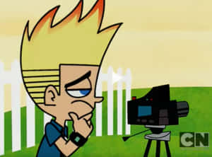 Johnny Test And Dukey In Action Wallpaper