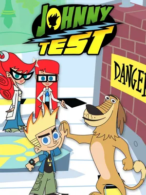 Johnny Test And Dukey Posing Together In An Action-packed Scene Wallpaper