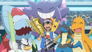 Join Ash And His Friends On An Exciting Journey To Catch 'em All In Pokémon Tv! Wallpaper