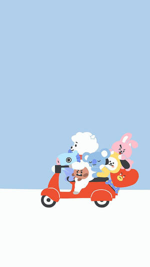 Join Bt21 On Their Grand Adventure! Wallpaper