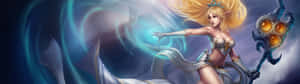 Join In The Battle With League Of Legends Dual Screen Wallpaper