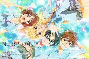 Join Kaori, Kousei, And Their Friends As They Share In Their Passions For The Joy Of Music. Wallpaper