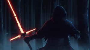 Join Kylo Ren On His Quest Of Darkness Wallpaper