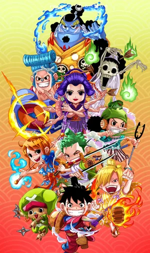 Join Luffy And The Straw Hat Pirates For An Epic Adventure! Wallpaper