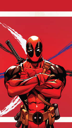 Join Millions Of Fans And Get Your Own Deadpool Iphone Today! Wallpaper