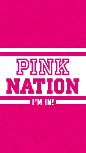Join Pink Nation And Join The Lifestyle Revolution Wallpaper