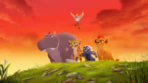 Join Simba's Brave Team, The Lion Guard Wallpaper