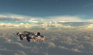 Join The Adventure With The Millenium Falcon Wallpaper