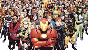 “join The Avengers In A Marvel Comic Adventure!” Wallpaper