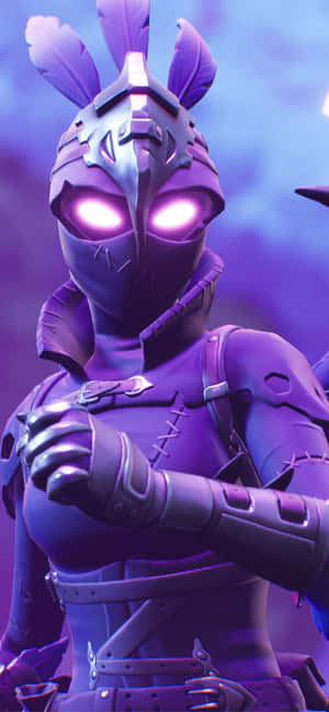 Join The Battle With The Raven Fortnite Skin Wallpaper