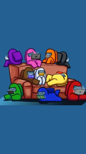 Join The Crew In The Space Adventure. Wallpaper