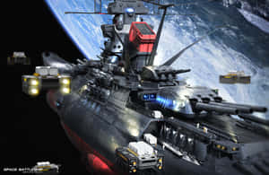 Join The Crew Of The Space Battleship Yamato! Wallpaper