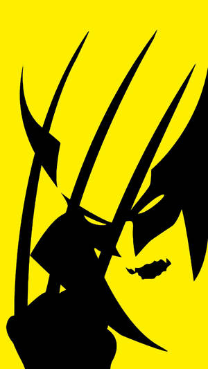 Join The Fight For Justice With Wolverine's Black And Yellow Wallpaper