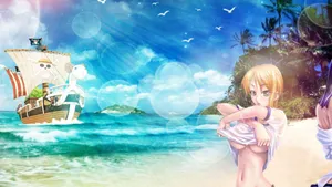 Join The Going Merry Adventure Wallpaper