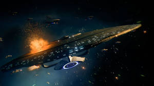 Join The Intergalactic Battle With Starfleet Wallpaper