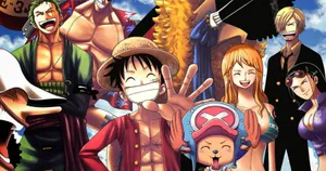 Join The Journey Of The Straw Hat Pirates Wallpaper