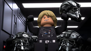 Join The Legos On The Epic Journey Of Star Wars Wallpaper