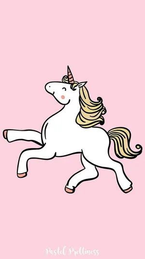 Join The Magical World With Pastel Unicorn Wallpaper