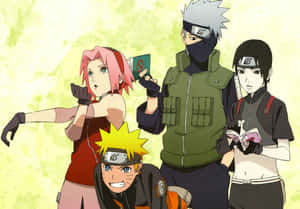 Join The Naruto Group And Discover A World Filled With Excitement Wallpaper