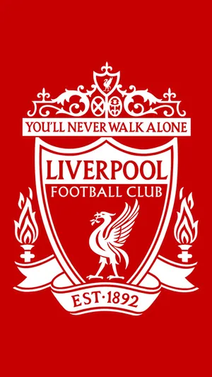 Join The Red Army With The Liverpool Logo Wallpaper