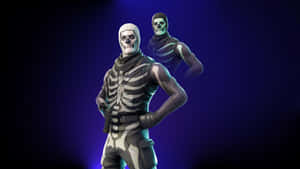 Join The Revolution With Purple Skull Trooper Wallpaper