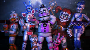 Join The Spooky Adventure In Fnaf Sister Location Wallpaper