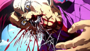 Jojo Bizarre Adventure Diavolo With Bloody Face Wallpaper