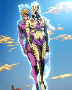 Jojo Bizarre Adventure's Gold Experience In Action Wallpaper