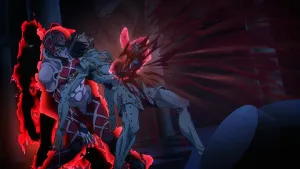 Jojo's Bizarre Adventure Featuring King Crimson In A Thrilling Pose Wallpaper