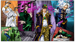 Jojo's Bizarre Adventure Stand Battle - A Clash Of Powerful Stand Users Wallpaper