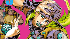 Jojo Steel Ball Run - Intense Chase Scene Wallpaper Wallpaper