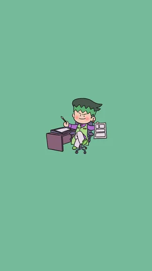 Jojos Bizarre Adventure Iphone Chibi Rohan Wallpaper