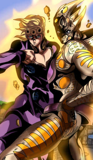 Jojos Bizarre Adventure Iphone Giorno With His Stand Wallpaper