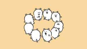 Joke Bear Heart Formation Wallpaper