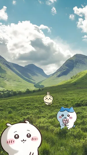 Joke Bear In Scenic Valley Wallpaper