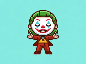 Joker 2019 Cute Cartoon Wallpaper