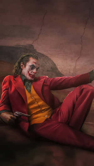 Joker As Michelangelo's Creation Of Adam Wallpaper