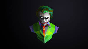 Joker Drawing Low Poly Wallpaper