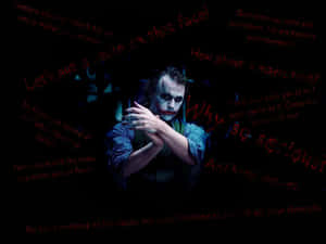 Joker Quotes - Classic Joker Smirk Wallpaper Wallpaper