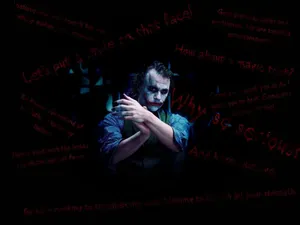 Joker Quotes - Classic Joker Smirk Wallpaper Wallpaper