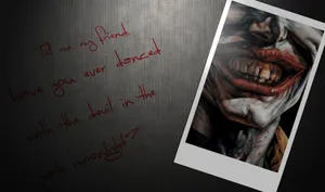 Joker Quotes - Embrace Chaos And Insanity Wallpaper