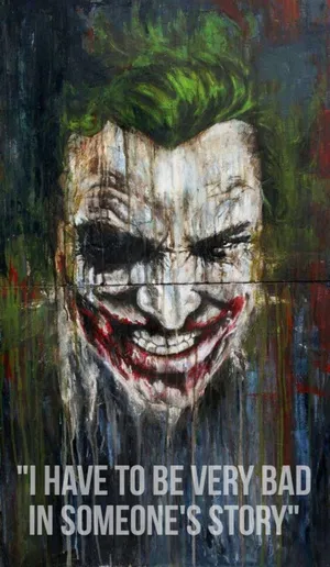 Joker Unleashed - Embrace His Powerful Quotes Wallpaper