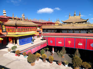 Jokhang Temple In Lhasa Wallpaper