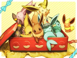 Jolteon And Eeveelutions Gift Wallpaper