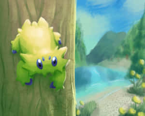 Joltik On A Tree Wallpaper