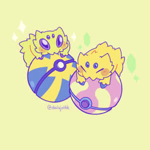 Joltik On Top Of Pokeball Mobile Wallpaper