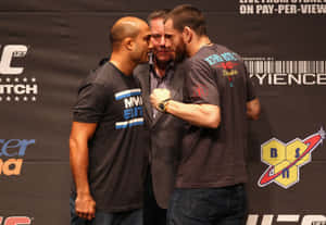 Jon Fitch And Bj Penn Press Conference Ufc 127 Wallpaper