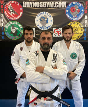 Jon Fitch And Leandro Vieira Coaches Rhyno's Gym Wallpaper