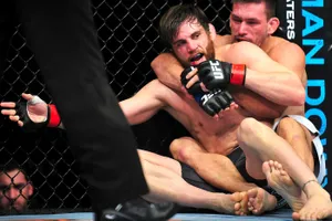 Jon Fitch Ufc Fight Stuck Corner Wallpaper