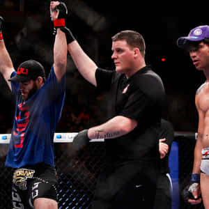 Jon Fitch Winning Against Erick Silva Ufc 153 Wallpaper